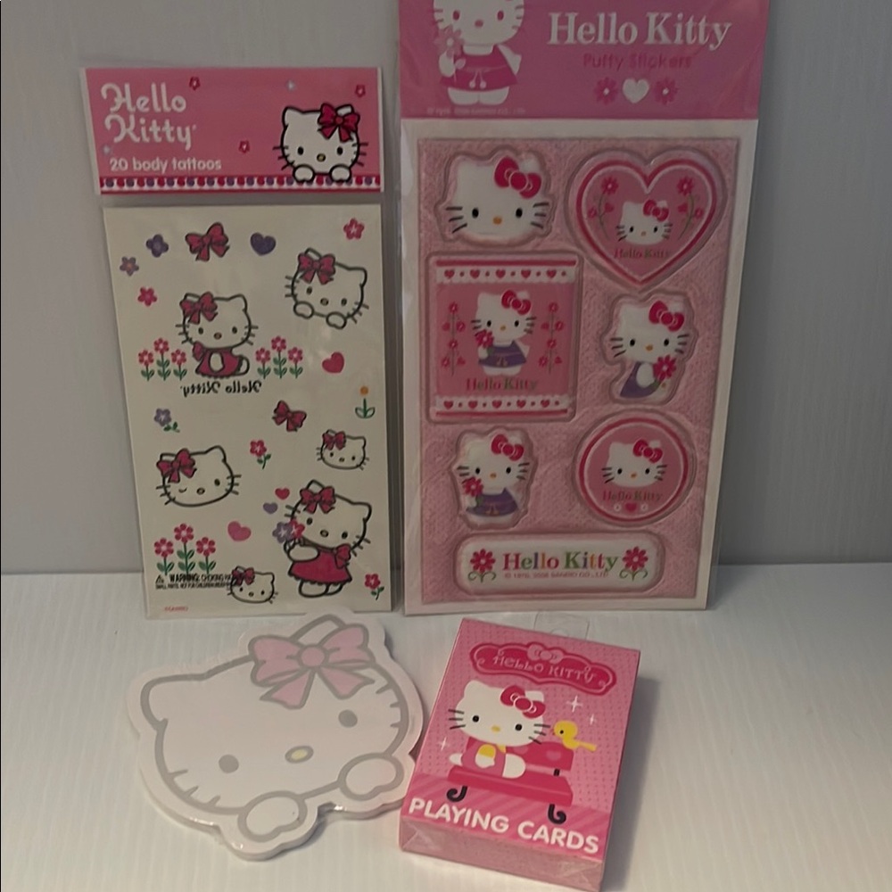 Hello Kitty Pink Sticker and Card Collection